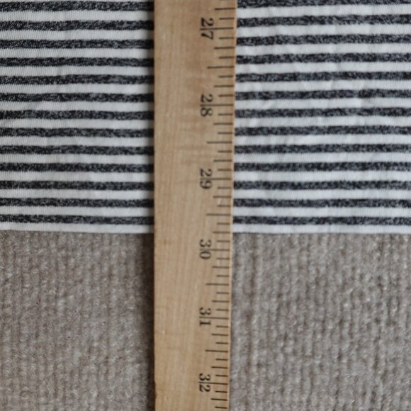 Psycho Bunny Shirt XL / 7 White Gray Striped Chest Pocket NEW - Picture 7 of 8